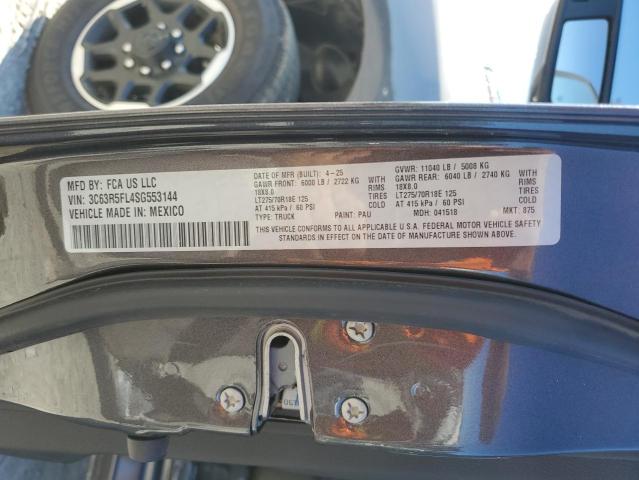 3C63R5FL4SG553144 - 2025 RAM 2500 LARAMIE Сірий фото 12