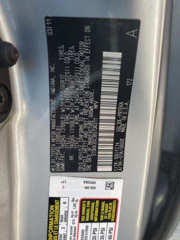 5TDKK3DC3BS136311 - 2011 TOYOTA SIENNA LE Mavi foto 13