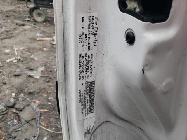 ZFBERFBT8G6B58105 - 2016 RAM PROMASTER SLT Білий фото 13