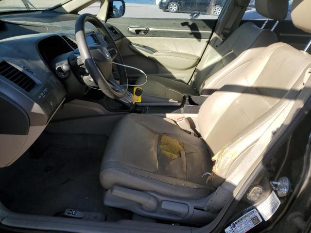 JHMFA36229S008537 - 2009 HONDA CIVIC HYBRID შავი ფოტო 7
