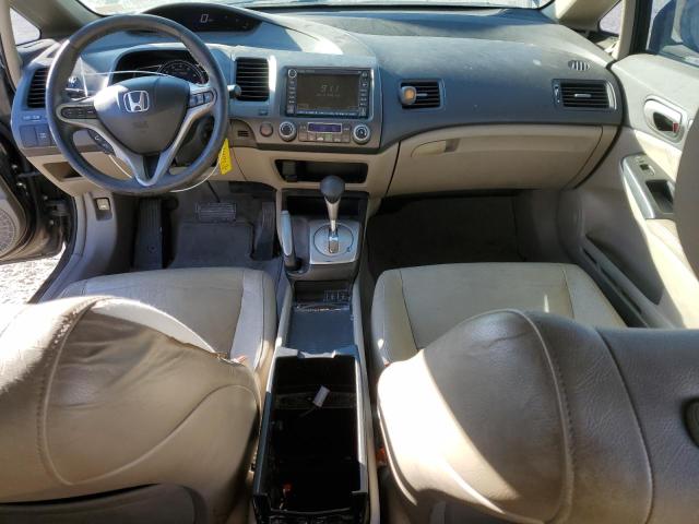 JHMFA36229S008537 - 2009 HONDA CIVIC HYBRID შავი ფოტო 8