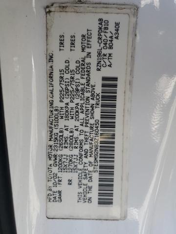 5TESM92N83Z160450 - 2003 TOYOTA TACOMA XTRACAB PRERUNNER Weiß Foto 12