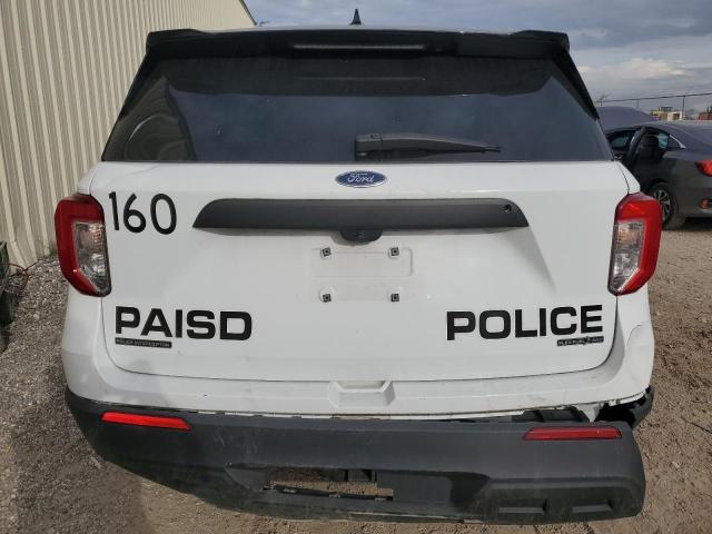 1FM5K8AB6LGD08201 - 2020 FORD EXPLORER POLICE INTERCEPTOR WHITE photo 6