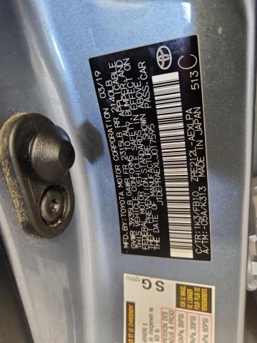 JTDEPRAEXLJ017595 - 2020 TOYOTA COROLLA LE SILVER photo 12