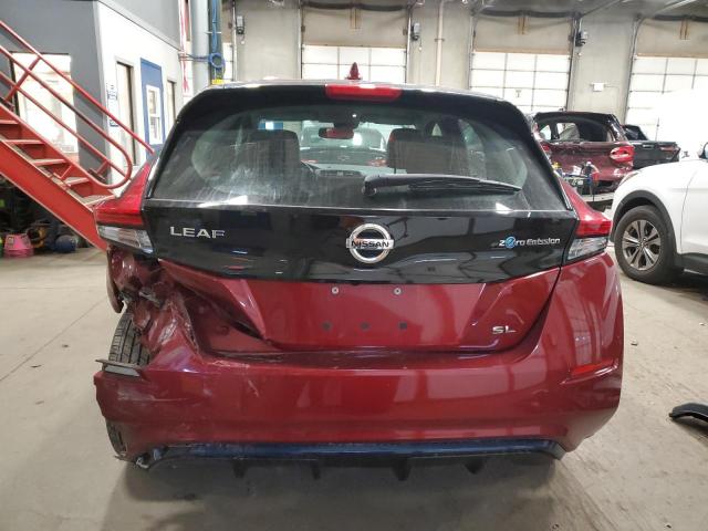 1N4AZ1CP5KC302934 - 2019 NISSAN LEAF S RED photo 6