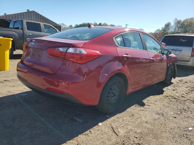 KNAFK4A62G5576617 - 2016 KIA FORTE LX RED photo 3