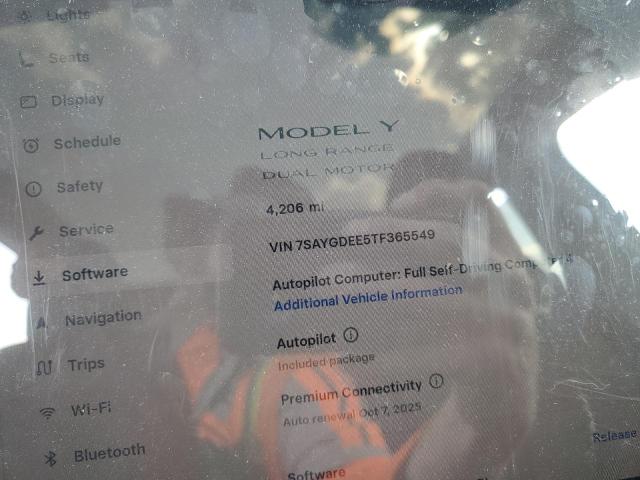 7SAYGDEE5TF365549 - 2026 TESLA MODEL Y 银色 照片 9