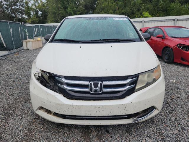 5FNRL5H20FB008529 - 2015 HONDA ODYSSEY LX WHITE photo 5