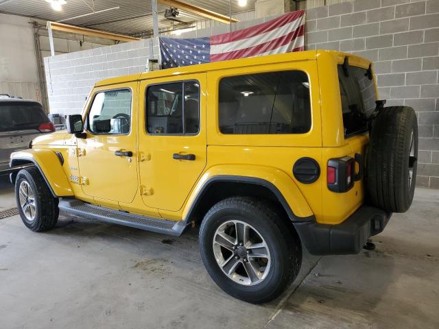 1C4HJXEN0KW625558 - 2019 JEEP WRANGLER UNLIMITED SAHARA Сары фото 2