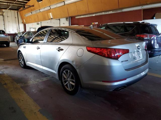 KNAGM4A74D5393576 - 2013 KIA OPTIMA LX SILVER photo 2