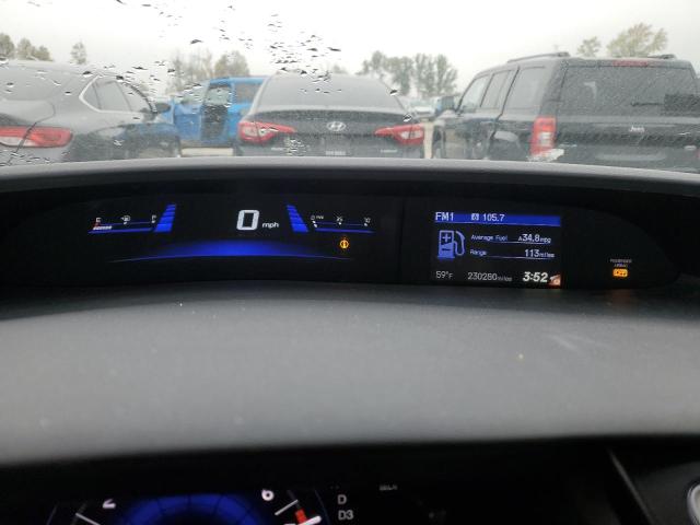 19XFB2F55DE003878 - 2013 HONDA CIVIC LX WHITE photo 9