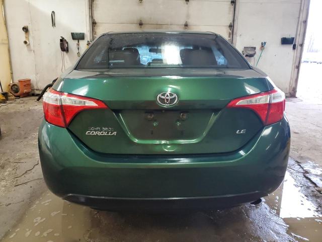 5YFBURHE1EP057905 - 2014 TOYOTA COROLLA L GREEN photo 6