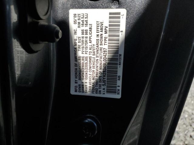 5J6YH28349L004287 - 2009 HONDA ELEMENT LX CHARCOAL photo 14