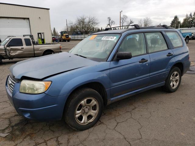 JF1SG63657H730480 - 2007 SUBARU FORESTER 2.5X BLUE photo 1