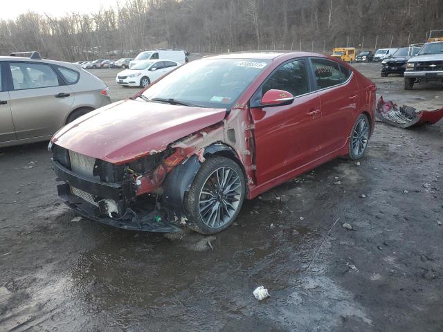 KMHD04LB2HU353801 - 2017 HYUNDAI ELANTRA SPORT MAROON photo 1