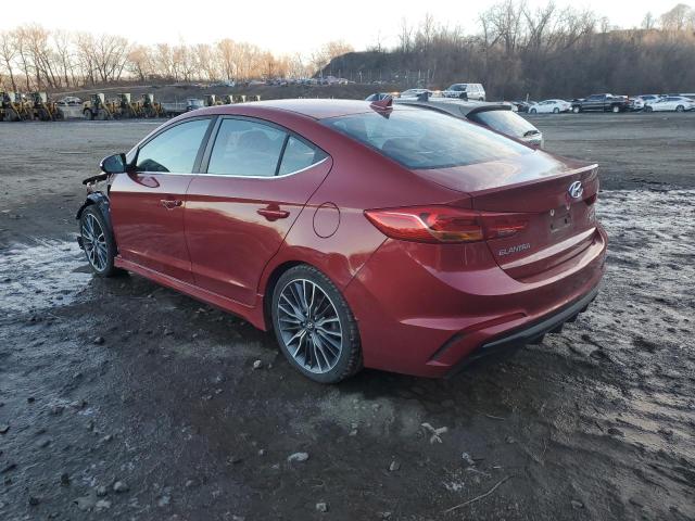 KMHD04LB2HU353801 - 2017 HYUNDAI ELANTRA SPORT MAROON photo 2