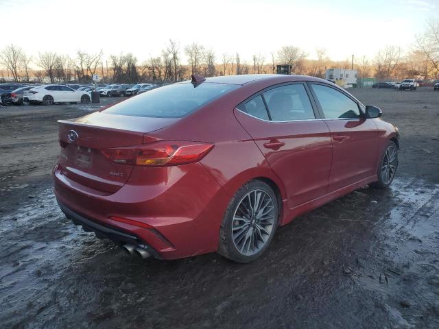 KMHD04LB2HU353801 - 2017 HYUNDAI ELANTRA SPORT MAROON photo 3