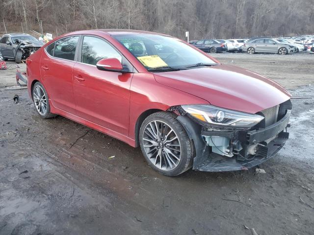 KMHD04LB2HU353801 - 2017 HYUNDAI ELANTRA SPORT MAROON photo 4