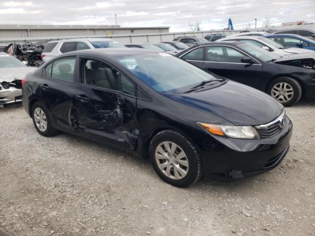 2HGFB2F54CH595147 - 2012 HONDA CIVIC LX BLACK photo 4