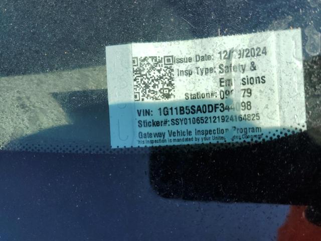 1G11B5SA0DF344098 - 2013 CHEVROLET MALIBU LS BLACK photo 12