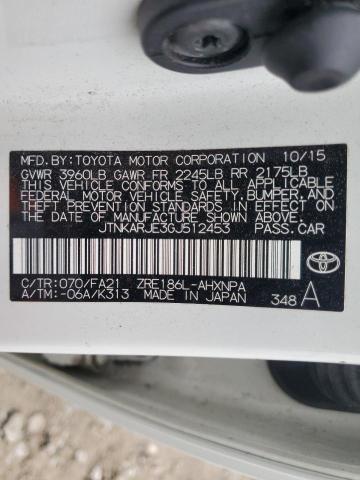 JTNKARJE3GJ512453 - 2016 TOYOTA SCION IM WHITE photo 14