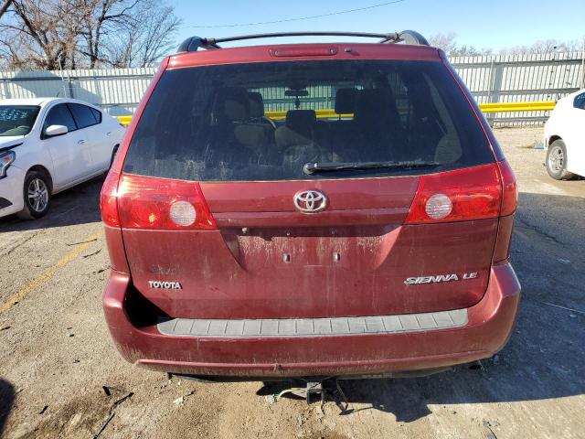 5TDKK4CC9AS340262 - 2010 TOYOTA SIENNA CE MAROON photo 6