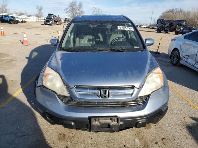 JHLRE48757C004607 - 2007 HONDA CR-V EXL BLUE photo 5