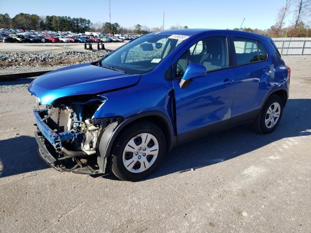 KL7CJKSB2GB533757 - 2016 CHEVROLET TRAX LS BLUE photo 1