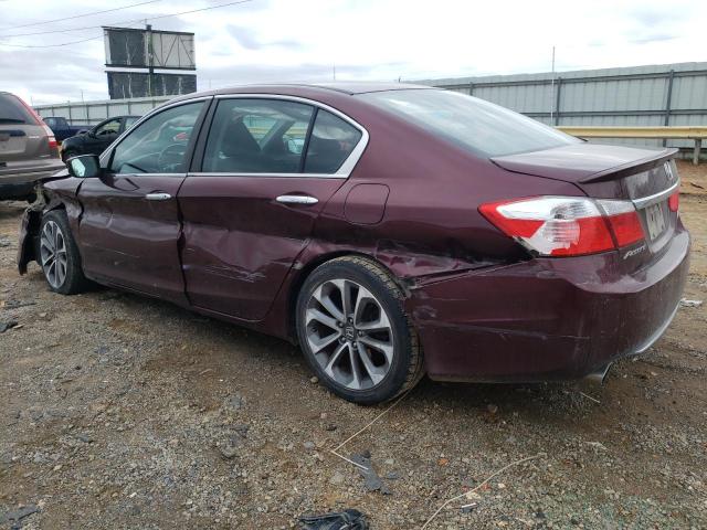 1HGCR2F58EA208583 - 2014 HONDA ACCORD SPORT 勃艮第红 照片 2