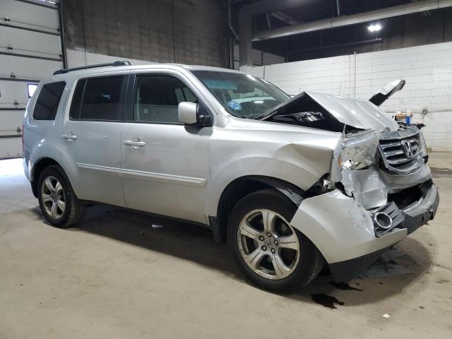 5FNYF4H5XDB016593 - 2013 HONDA PILOT EXL Argent photo 4