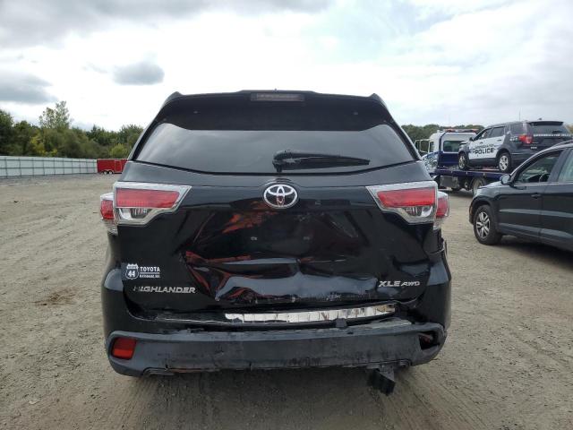 5TDJKRFH9ES063957 - 2014 TOYOTA HIGHLANDER XLE BLACK photo 6