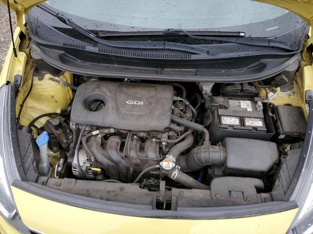 KNADN4A33G6667801 - 2016 KIA RIO EX YELLOW photo 11