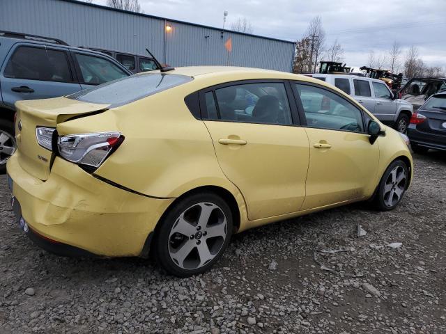 KNADN4A33G6667801 - 2016 KIA RIO EX YELLOW photo 3