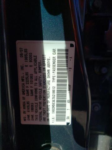 1HGCM56347A218612 - 2007 HONDA ACCORD SE GRAY photo 12