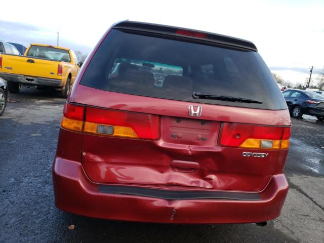 5FNRL18674B013963 - 2004 HONDA ODYSSEY EX RED photo 6