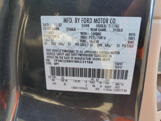 1FMCU59H18KC31184 - 2008 FORD ESCAPE HEV GRAY photo 13