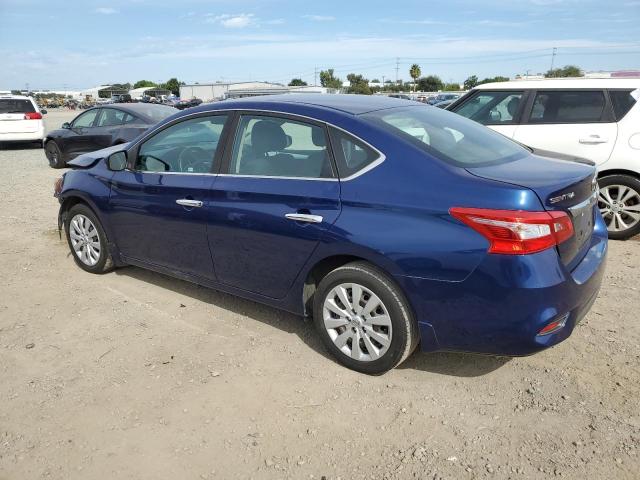 3N1AB7AP6KY275063 - 2019 NISSAN SENTRA S BLUE photo 2