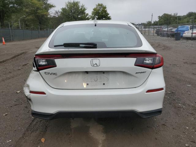 19XFL2H86NE016483 - 2022 HONDA CIVIC SPORT WHITE photo 6