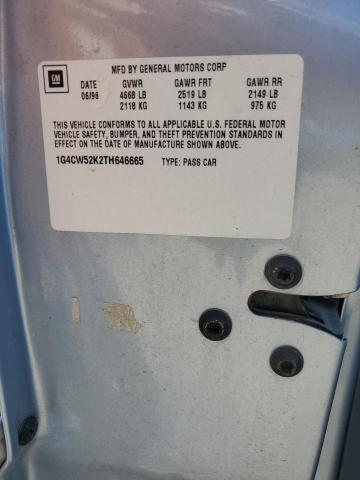 1G4CW52K2TH646665 - 1996 BUICK PARK AVENU BLUE photo 12