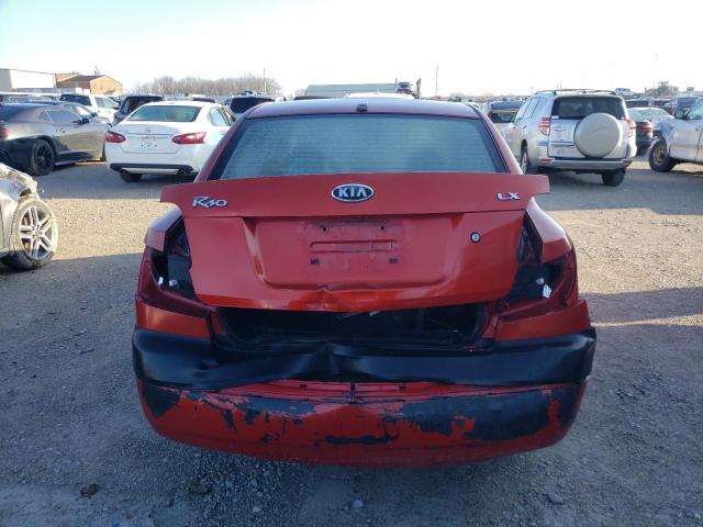 KNADE223096461812 - 2009 KIA RIO BASE RED photo 6