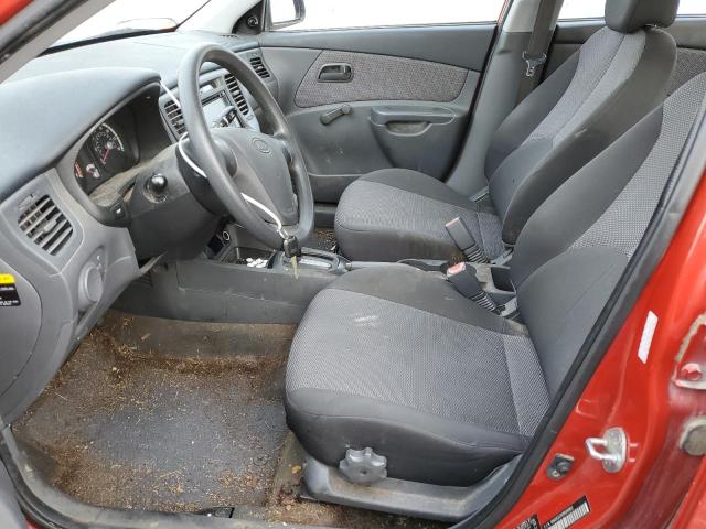 KNADE223096461812 - 2009 KIA RIO BASE RED photo 7