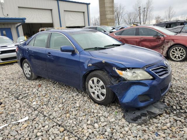 4T4BF3EK9BR129256 - 2011 TOYOTA CAMRY BASE BLUE photo 4