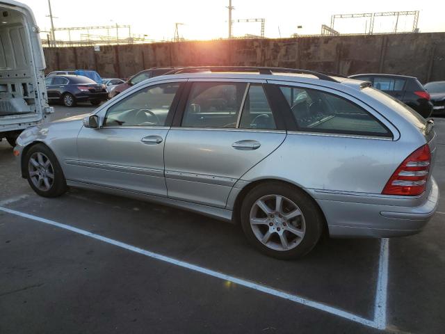 WDBRH61J05F604516 - 2005 MERCEDES-BENZ C 240 SPORTWAGON SILVER photo 2