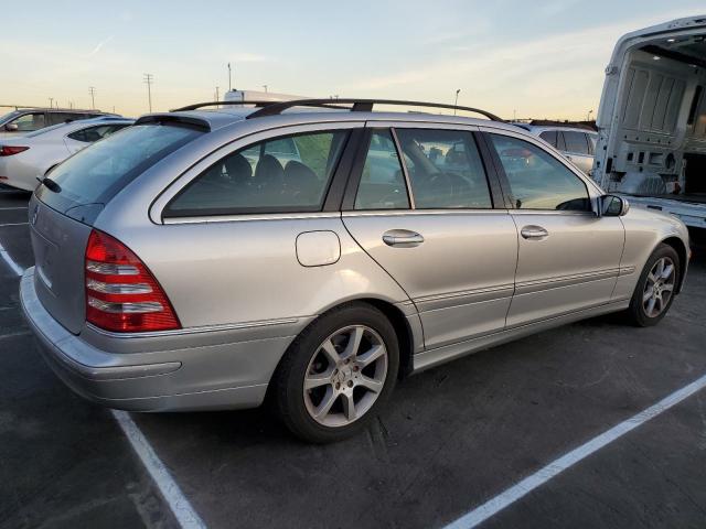 WDBRH61J05F604516 - 2005 MERCEDES-BENZ C 240 SPORTWAGON SILVER photo 3