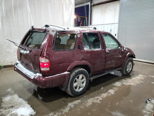 JN8DR09Y51W588383 - 2001 NISSAN PATHFINDER LE BURGUNDY photo 3
