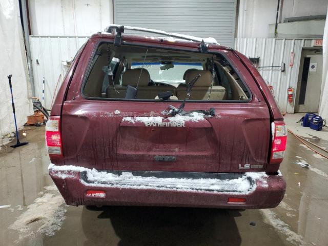 JN8DR09Y51W588383 - 2001 NISSAN PATHFINDER LE BURGUNDY photo 6