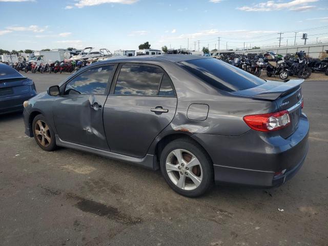 2T1BU4EE7BC556548 - 2011 TOYOTA COROLLA BASE GRAY photo 2