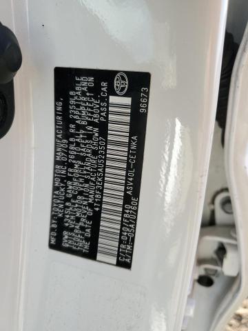 4T1BF3EK5AU523507 - 2010 TOYOTA CAMRY BASE WHITE photo 12