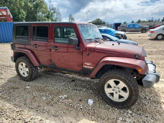 1J8GA591X7L105828 - 2007 JEEP WRANGLER SAHARA BURGUNDY photo 4