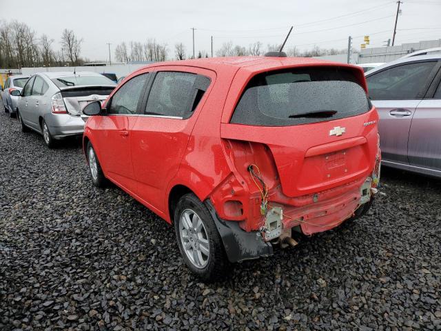 1G1JC6SG4F4201371 - 2015 CHEVROLET SONIC LT RED photo 2